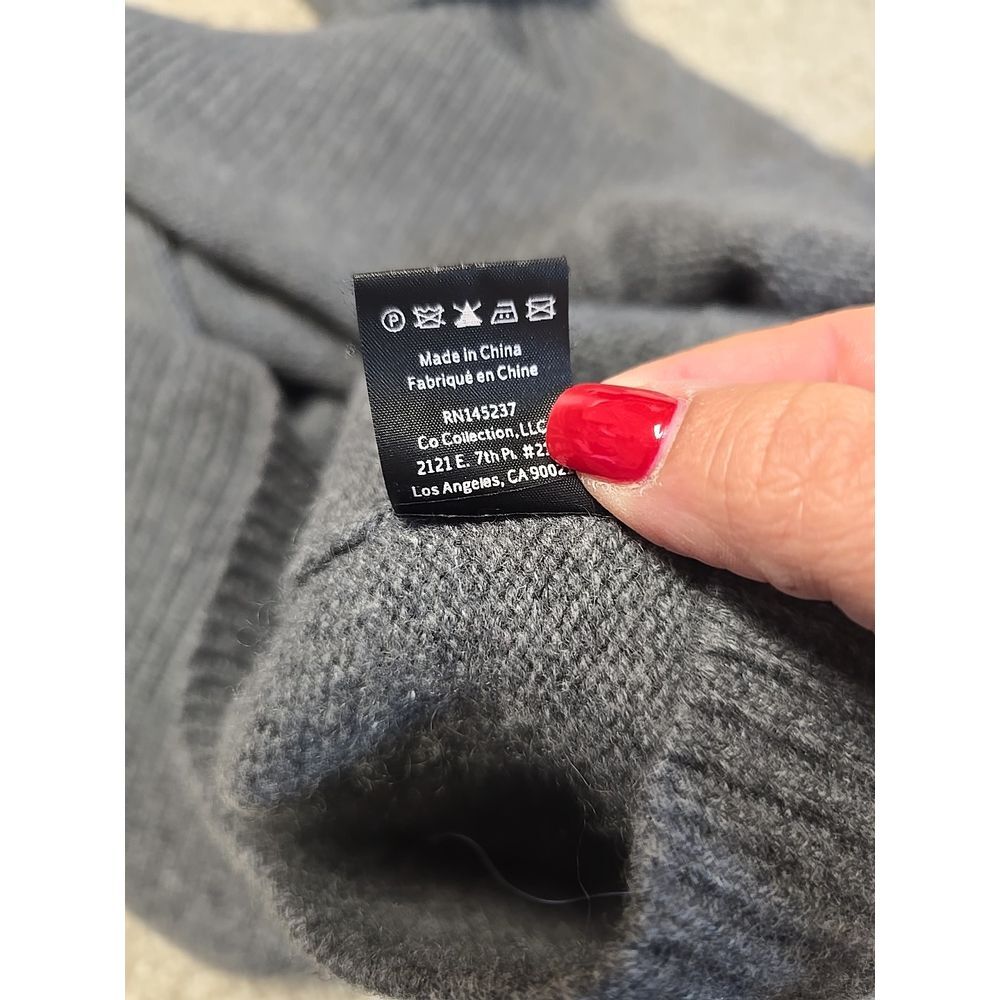 CO‎ Collection Sweater XS 100% Cashmere Relaxed Fit Knit Turtleneck Quiet Luxury - Picture 7 of 9
